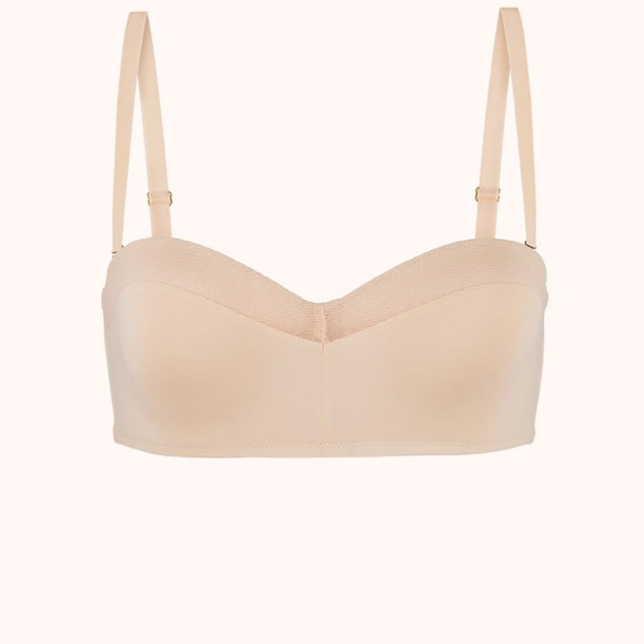 LIVELY No-Wire Strapless Bra, Size 36DDD, Toasted Almond - Picture 4 of 10